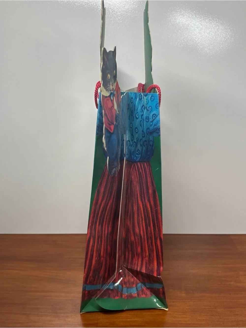 Vtg 1996 John Grossman The Gifted Line Mama Kitty Surprise Tote/ Wine Bag
